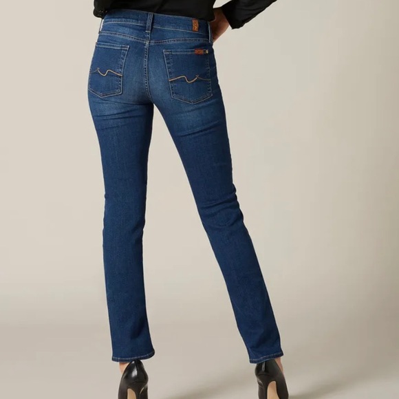 7 For All Mankind Mid Rise Roxanne Skinny 28 - Picture 1 of 6